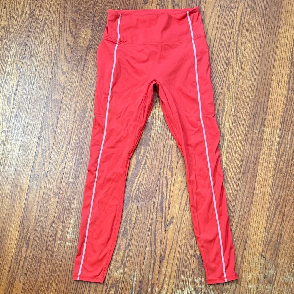 Fabletics Red Leggings Medium